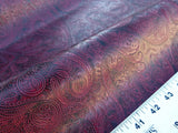 Scalamandre Paisley Black Cherry  Faux Leather Red Black  MSRP USD 210/y