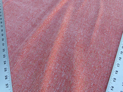 Scalamandre Thomas Coral Linen Chenille Viscose, Polycotton Pink MSRP USD 192/y