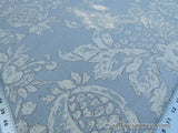 Scalamandre Padua Blue ecru Classic Pomegranates Hand Printed Linen in U.S.  MSRP USD 174/y
