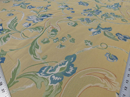 Scalamandre La Fiorentina Blue / Antique Yellow Lampases By Old World Weavers MSRP USD 456