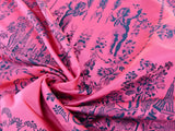 Scalamandre Louis XVI Damask Trevira CS - Red & Black