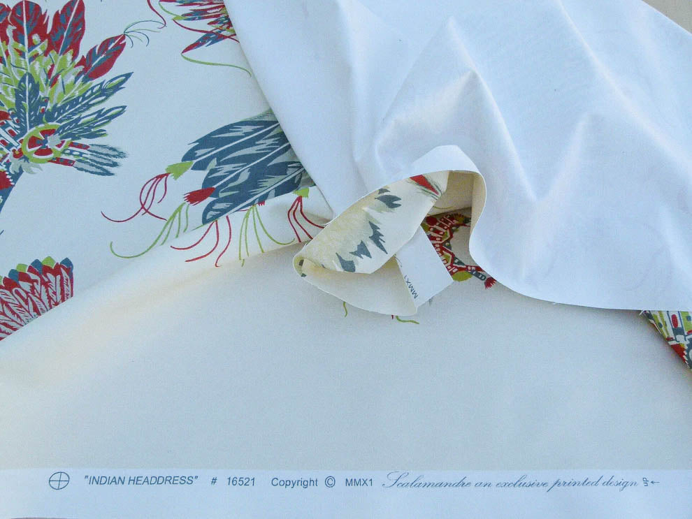 Scalamandre Indian Head Dress Beige  Indian Tribe's Head Dress Feather And Leather South West. MSRP USD 488