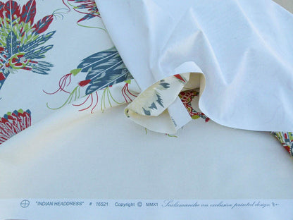 Scalamandre Indian Head Dress Beige  Indian Tribe's Head Dress Feather And Leather South West. MSRP USD 488