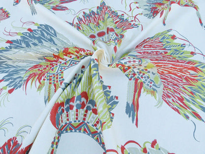 Scalamandre Indian Head Dress Beige  Indian Tribe's Head Dress Feather And Leather South West. MSRP USD 488