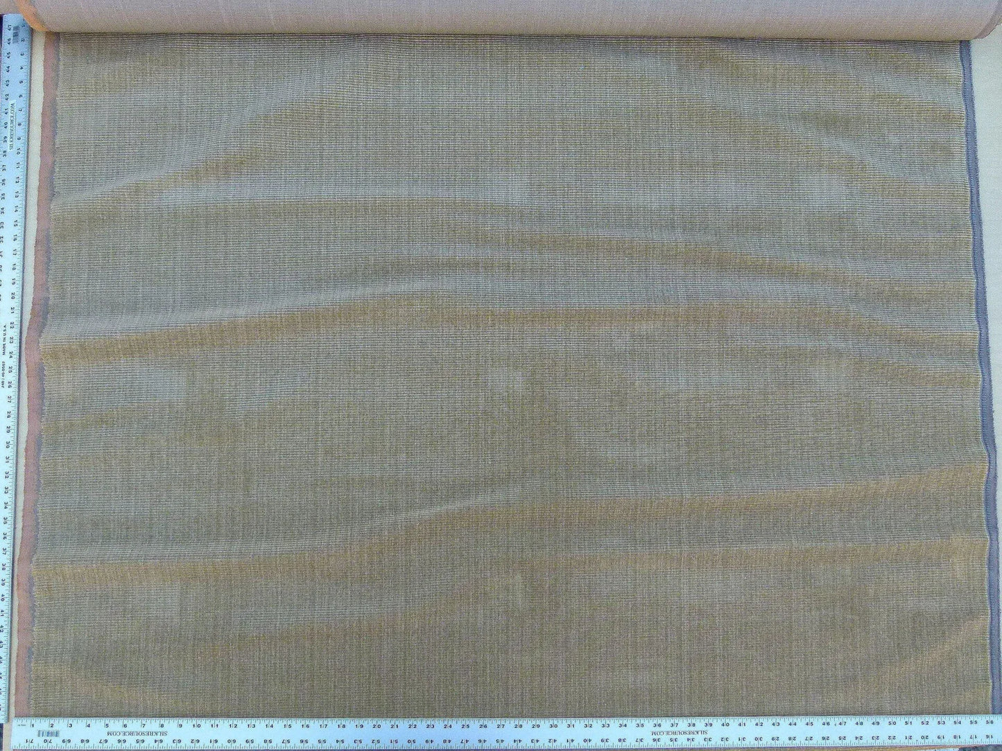 Scalamandre Zerbino Maple Strie Linen Texture Woven Yellow Gold Heavy MSRP USD 478 USD