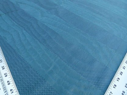 Scalamandre Fonthill Rayure Marquis Ocean Moire With Rich Texture Blue MSRP USD 212/y