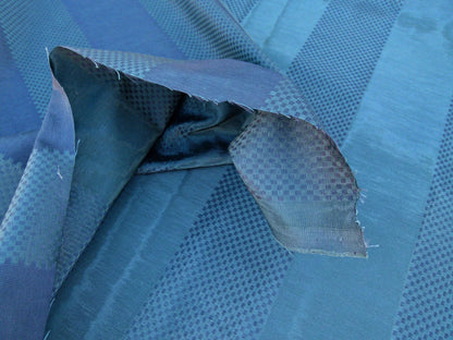 Scalamandre Fonthill Rayure Marquis Ocean Moire With Rich Texture Blue MSRP USD 212/y