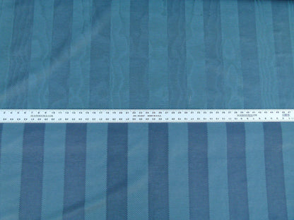 Scalamandre Fonthill Rayure Marquis Ocean Moire With Rich Texture Blue MSRP USD 212/y