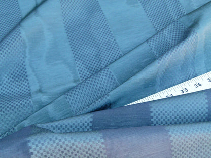 Scalamandre Fonthill Rayure Marquis Ocean Moire With Rich Texture Blue MSRP USD 212/y