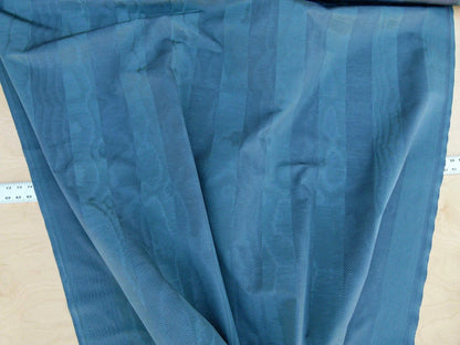 Scalamandre Fonthill Rayure Marquis Ocean Moire With Rich Texture Blue MSRP USD 212/y