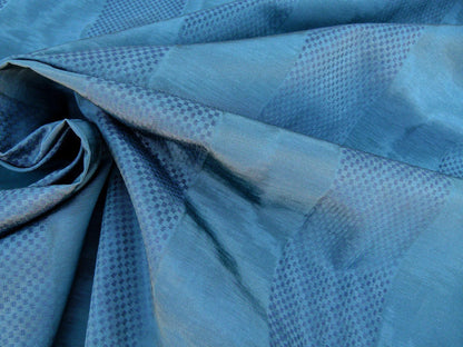 Scalamandre Fonthill Rayure Marquis Ocean Moire With Rich Texture Blue MSRP USD 212/y