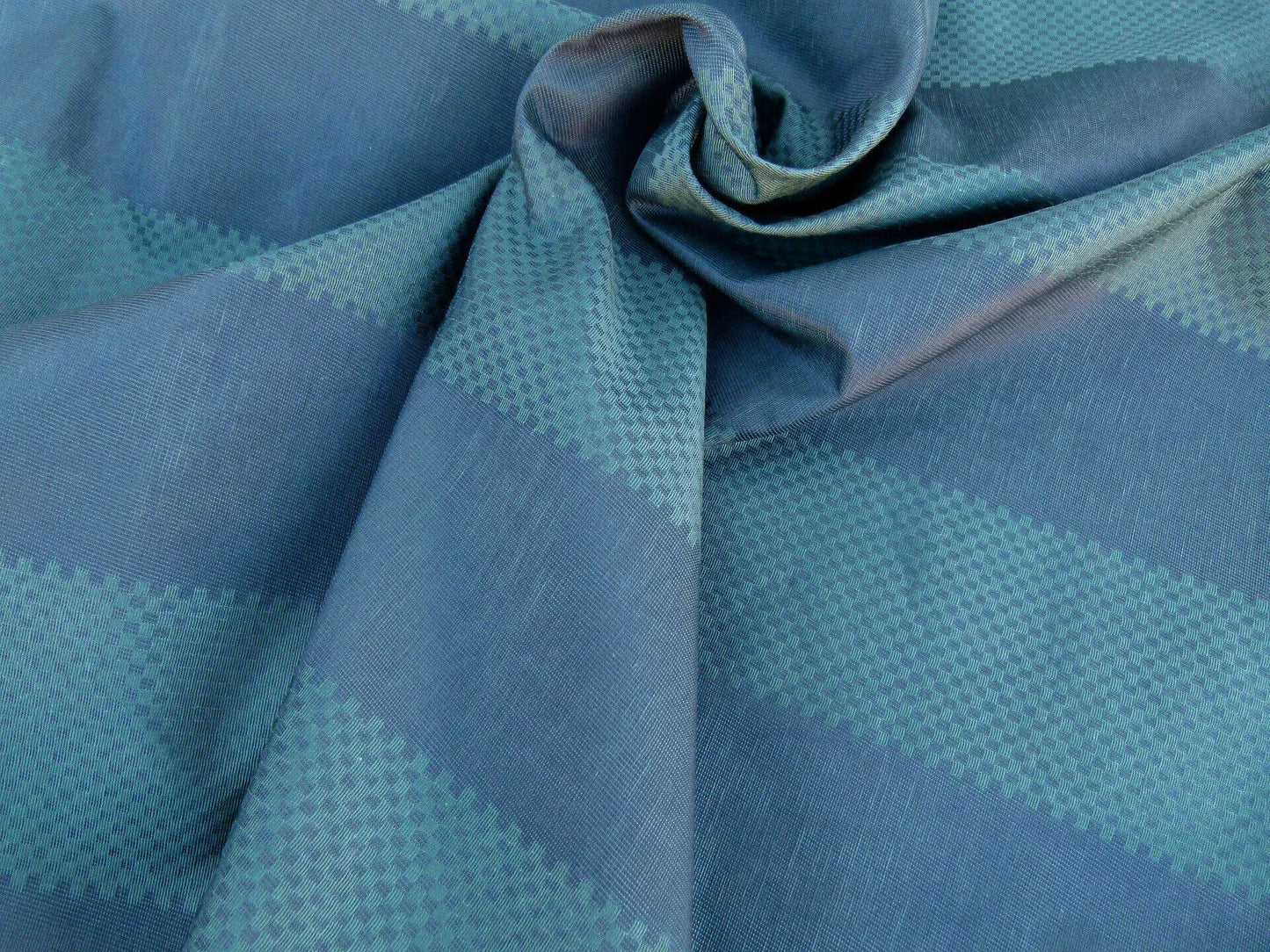 Scalamandre Fonthill Rayure Marquis Ocean Moire With Rich Texture Blue MSRP USD 212/y