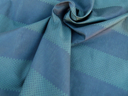 Scalamandre Fonthill Rayure Marquis Ocean Moire With Rich Texture Blue MSRP USD 212/y