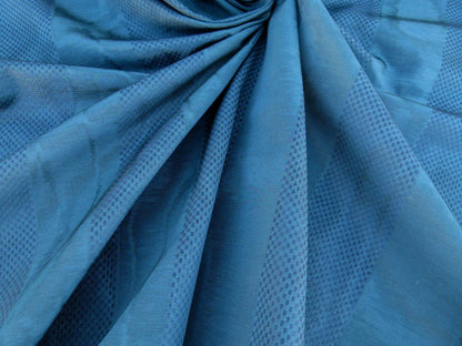 Scalamandre Fonthill Rayure Marquis Ocean Moire With Rich Texture Blue MSRP USD 212/y