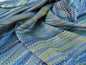 Scalamandre Ebru Silk Weave Peacock Marbled Paper Silk Jacquard Texture Blue Black Olive Green MSRP USD 424