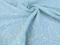 Scalamandre Patrick Blue On White Botanical Foliage Cotton Linen Made in US MSRP USD 124