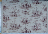 Scalamandre Voyage En Chine Print Mauve Chinoiserie Asian Garden Elephant Brown Beige MSRP USD 388