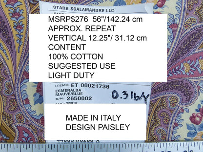 Scalamandre Esmeralda Mauve/blue MSRP USD 276