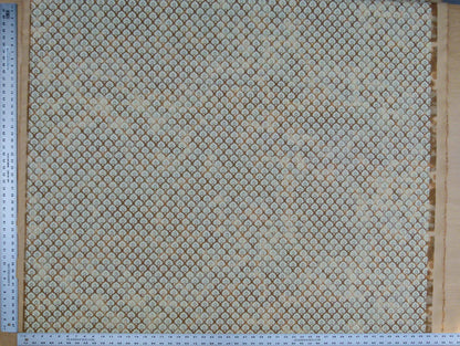 By Yard Scalamandre Pineapple Leaf On Sand Cotton Candlelight Fabric Fortuny Style Light Gold MSRP USD 324