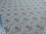 Scalamandre Pompadour Silk Lampas Multi On Beige Floral Pink Green Mustard Pearl French Court MSRP USD 476