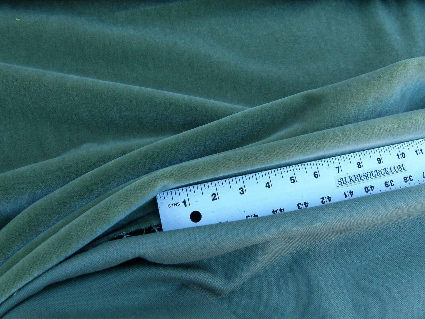 Scalamandre Bachmo Endive Lux Mohair Velvet Green MSRP USD 490/Y