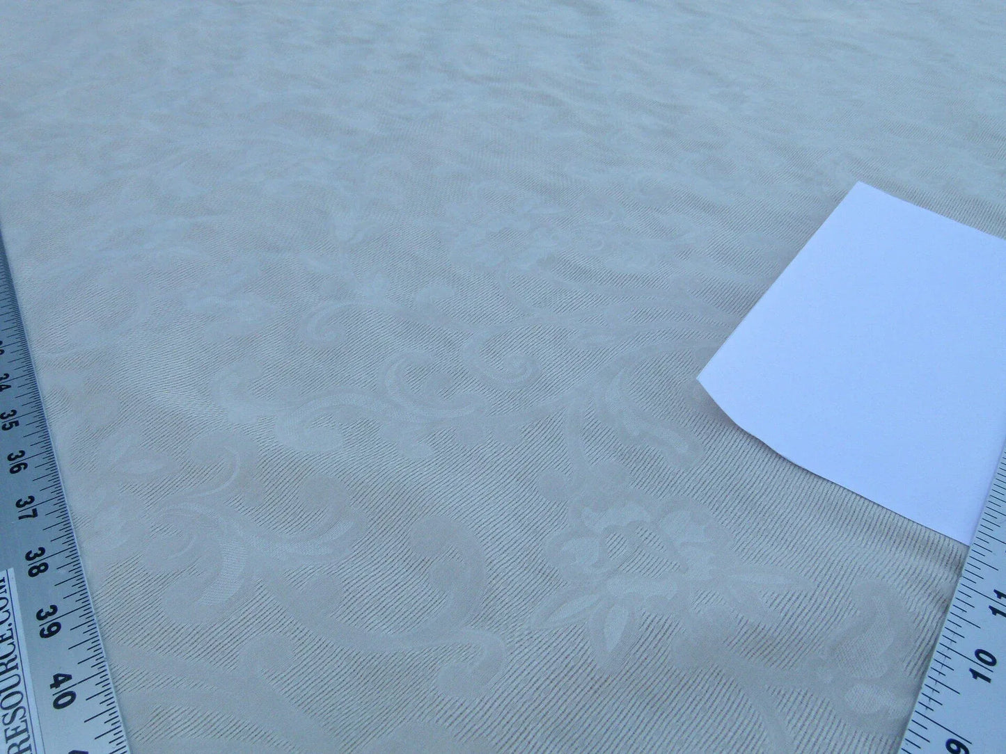 Scalamandre Musetta Ecru Delicate And Angelic Silk Sheer Floral Paisley White MSRP USD 156/y