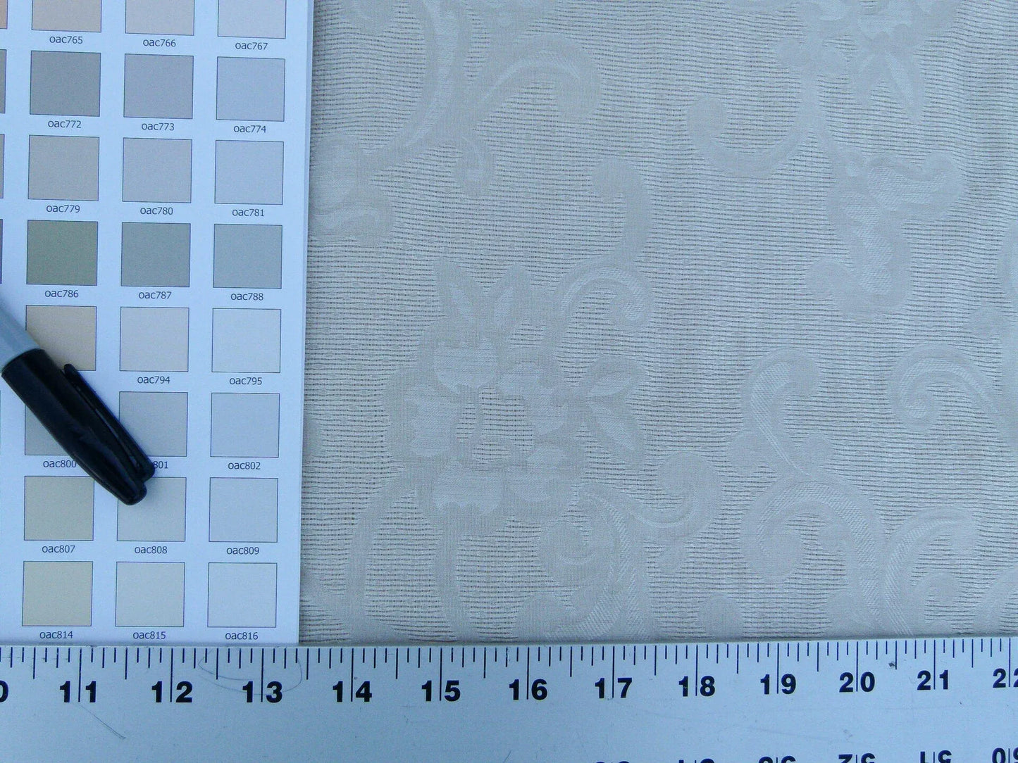 Scalamandre Musetta Ecru Delicate And Angelic Silk Sheer Floral Paisley White MSRP USD 156/y