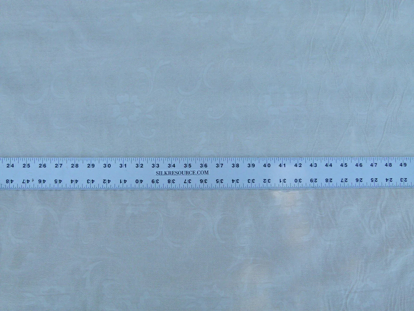 Scalamandre Musetta Ecru Delicate And Angelic Silk Sheer Floral Paisley White MSRP USD 156/y