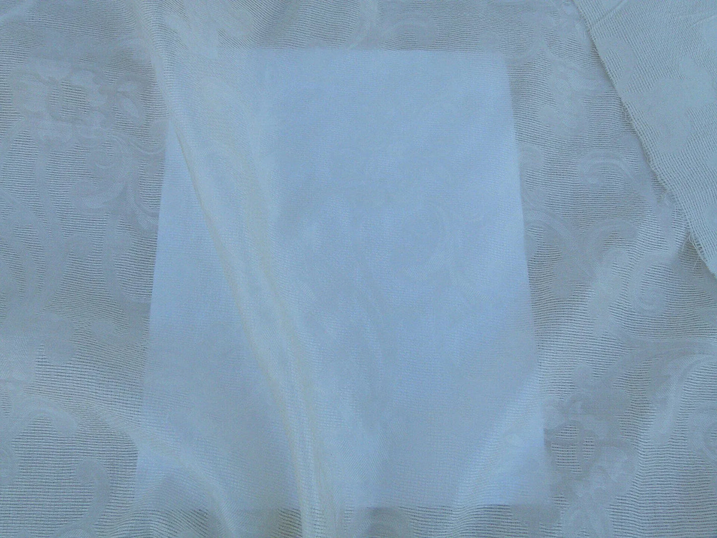 Scalamandre Musetta Ecru Delicate And Angelic Silk Sheer Floral Paisley White MSRP USD 156/y