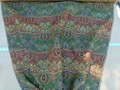 Scalamandre Bombay Rust/gold Intricate Red Yellow Green Red Asian Dragon Empress Brocade MSRP USD 268