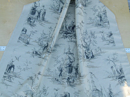 Scalamandre Voyage En Chine Print Black Chinoiserie Asian Garden Elephant MSRP USD 388/yd