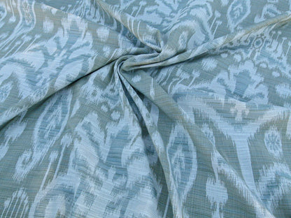 Scalamandre Monroe Ikat Texture - Moss/Aqua