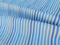 Scalamandre Clyfford Stripe Silk - Ivory/Blue White