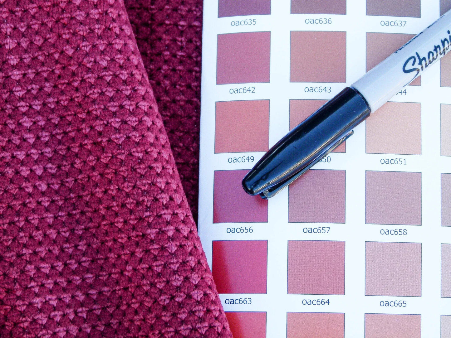 Scalamandre Velour Caviar Brick High End Woven Upholstery Fabric Red MSRP USD 402/yd