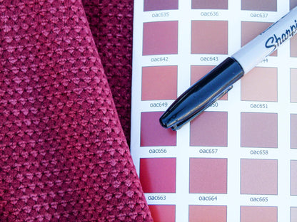 Scalamandre Velour Caviar Brick High End Woven Upholstery Fabric Red MSRP USD 402/yd