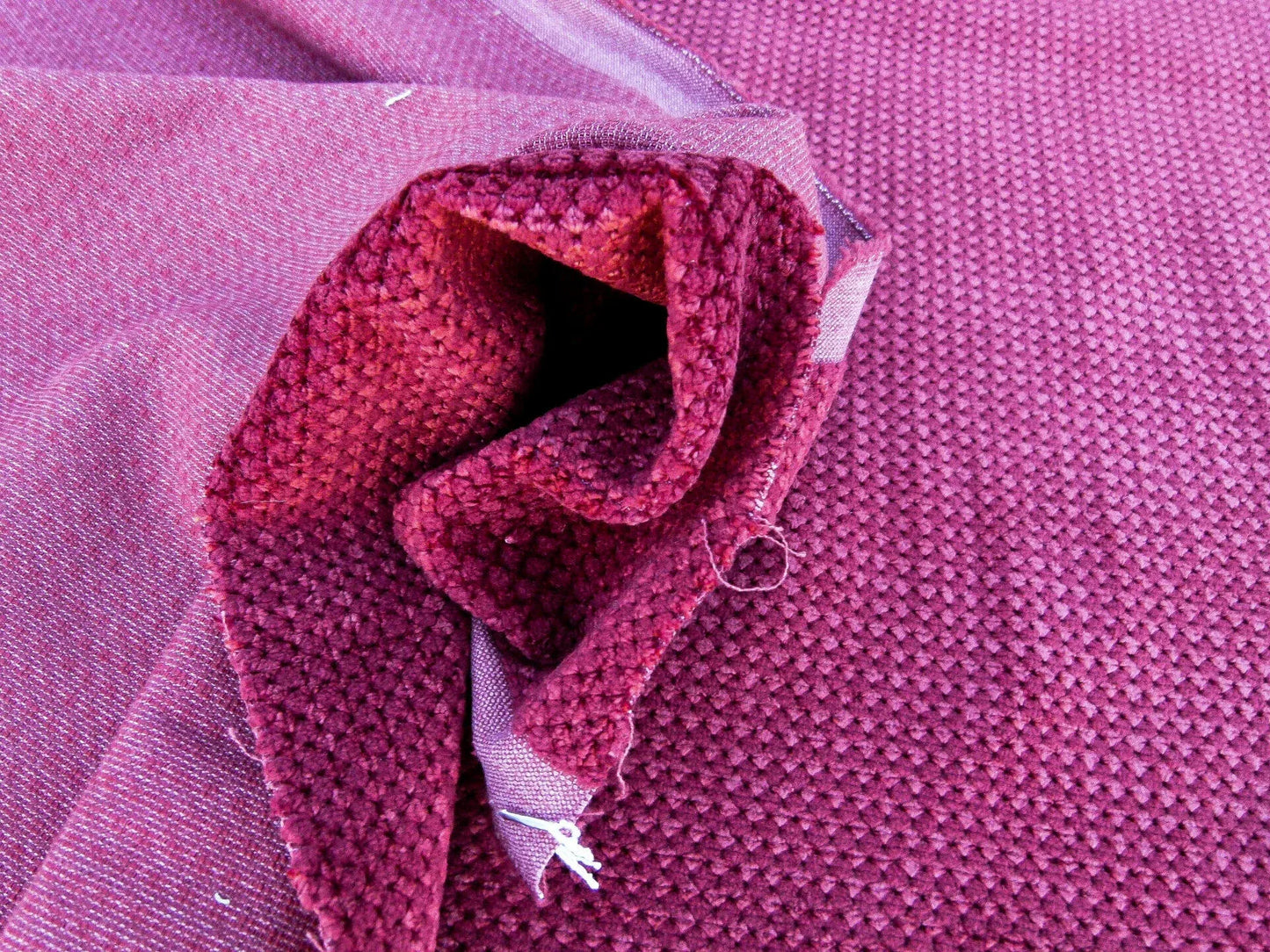 Scalamandre Velour Caviar Brick High End Woven Upholstery Fabric Red MSRP USD 402/yd