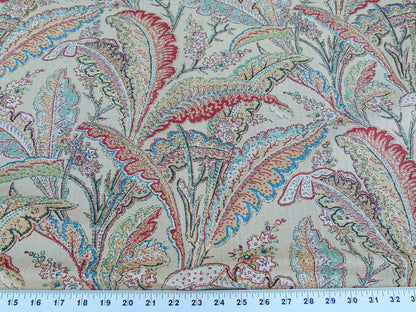 Scalamandre Palmette Straw Hand Screen Printed Palm Foliage Yellow MSRP USD 250