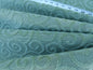 Scalamandre Arabesque Velvet Mint  Cut Velvet Flowy Fiddlehead Fern Scroll Green Cotton MSRP USD 240/yd