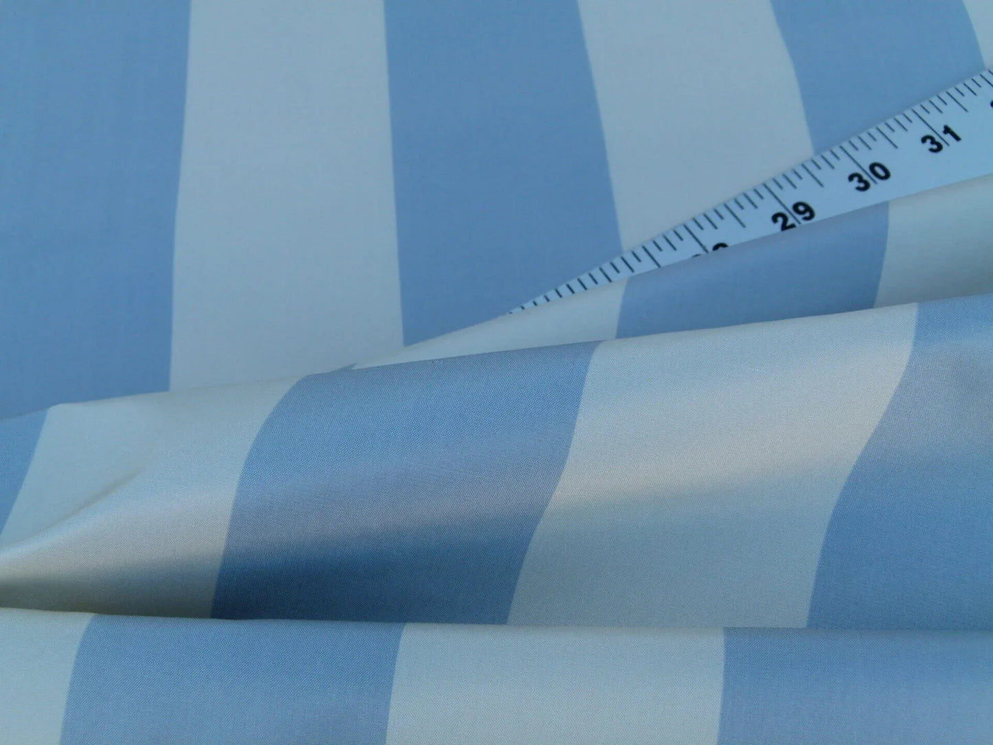 Scalamandre Harwood Taffeta Stripe French Blue Serene Colors And Texture MSRP USD 288