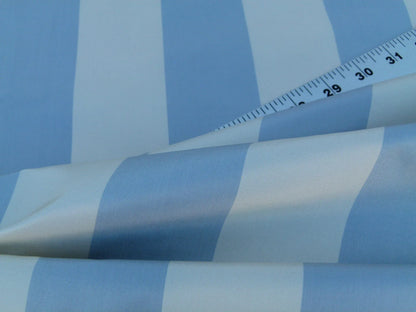 Scalamandre Harwood Taffeta Stripe French Blue Serene Colors And Texture MSRP USD 288