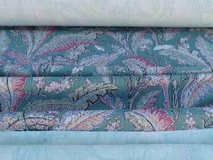 Scalamandre Palmette Green Hand Screen Printed  MSRP USD 250