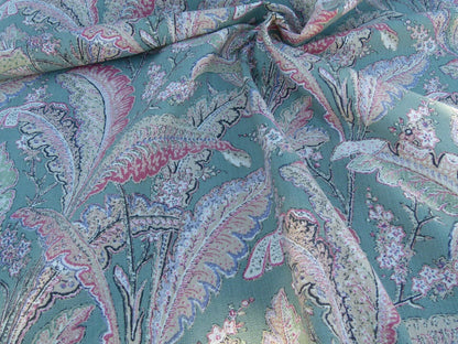 Scalamandre Palmette Green Hand Screen Printed  MSRP USD 250