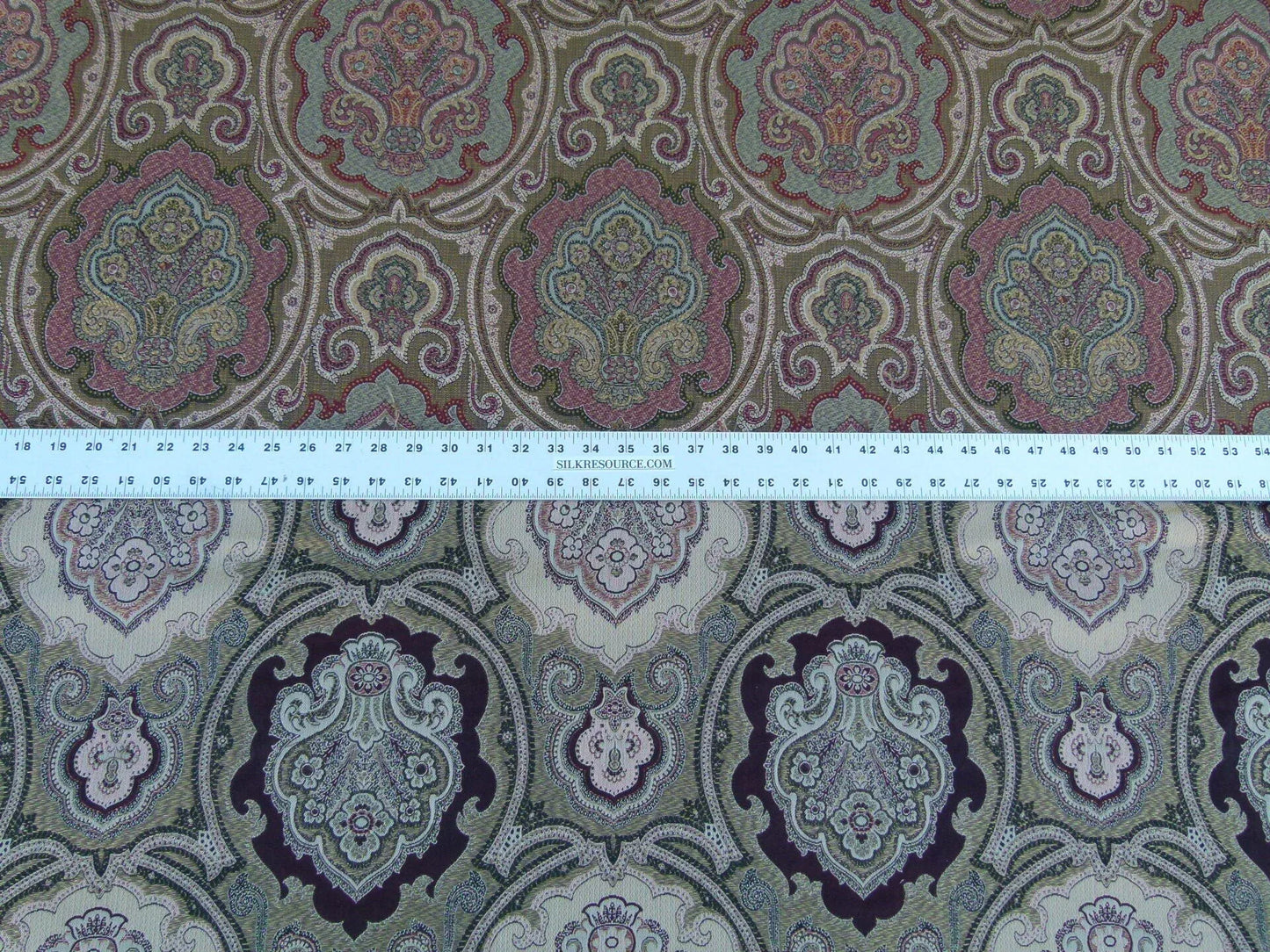 Scalamandre Konar Burgundy Intricate Tamil Decorative Medallion In Red Pink  MSRP USD 324