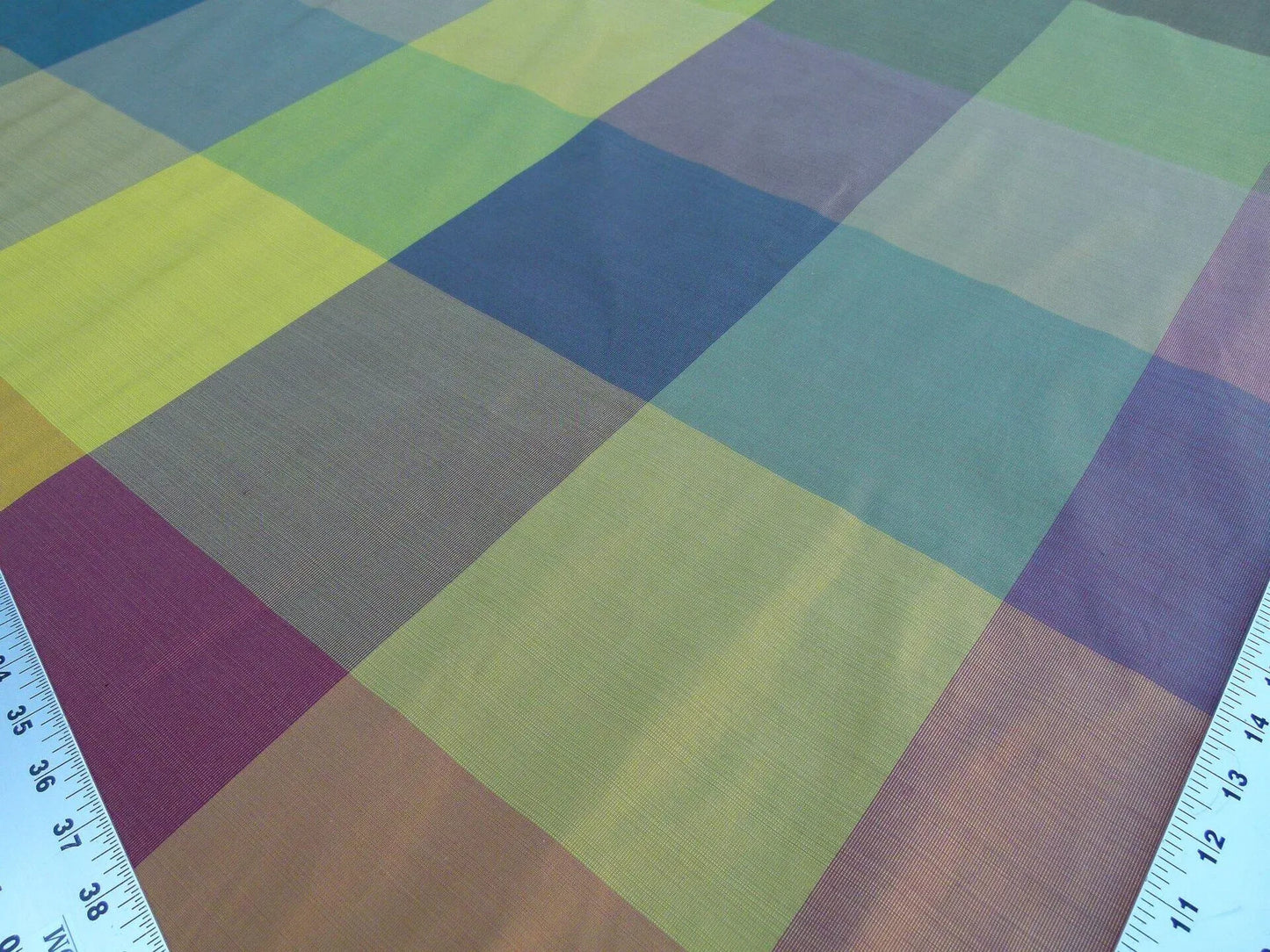 Scalamandre Hampleton Rainbow Silk Taffeta With Rainbow Of Colors MSRP USD 152