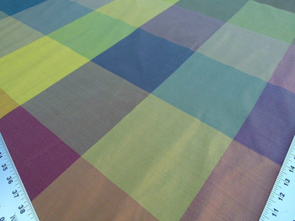 Scalamandre Hampleton Rainbow Silk Taffeta With Rainbow Of Colors MSRP USD 152