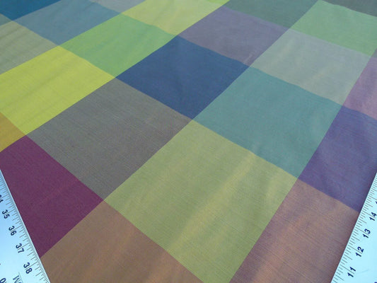 Scalamandre Hampleton Rainbow Silk Taffeta With Rainbow Of Colors MSRP USD 152