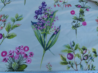 Scalamandre Flower Market Petals Floral Print Embroidery Pink Red Purple Green MSRP USD 512/y