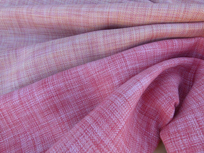 Scalamandre Flip Peach Coral Double Sided Space Dyed Yarns Reversible Colors  Pink Peach MSRP USD 358/y