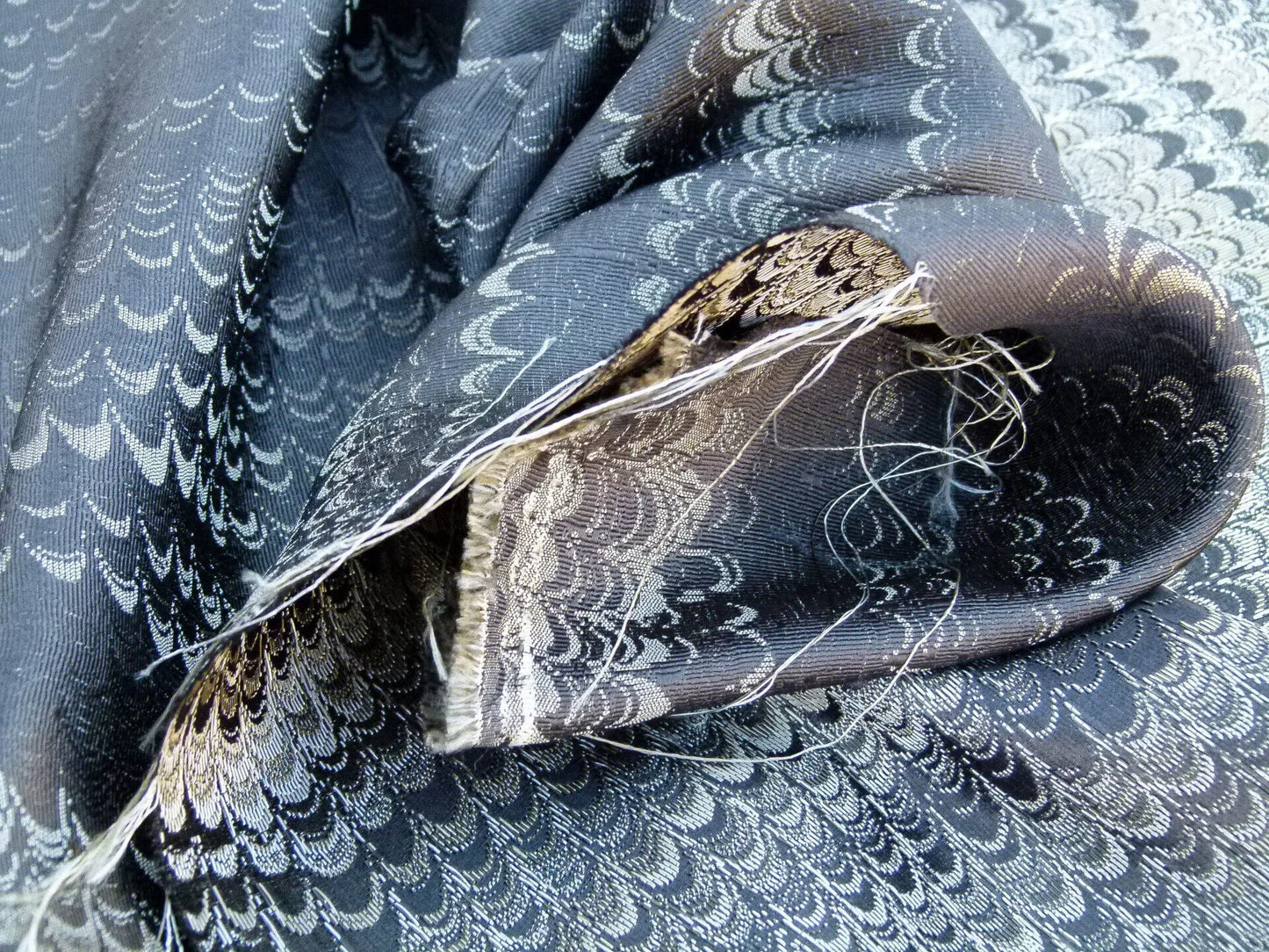 Scalamandre Ebru Silk Weave Smoke Jacquards / Wovens By Scalamandré Grey   MSRP USD 424