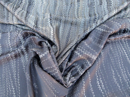 Scalamandre Ebru Silk Weave Smoke Jacquards / Wovens By Scalamandré Grey   MSRP USD 424